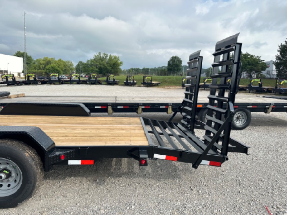 18+3 equipment trailer 7k Dexter axles for sale Best Bobcat Trailers 