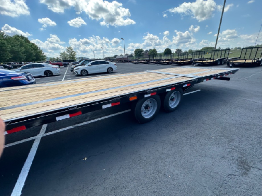 Hydraulic Dovetail Trailer 8k axles 25+10 For Sale Best Equipment Trailer 