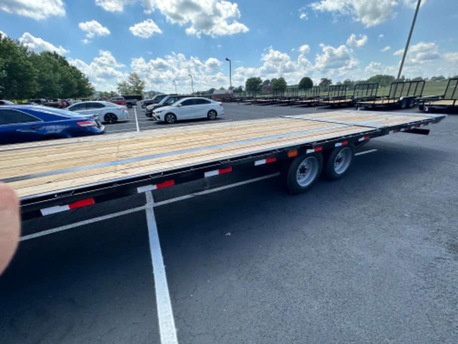 Hydraulic Dovetail Trailer 8k axles 25+10 For Sale Best Equipment Trailer 