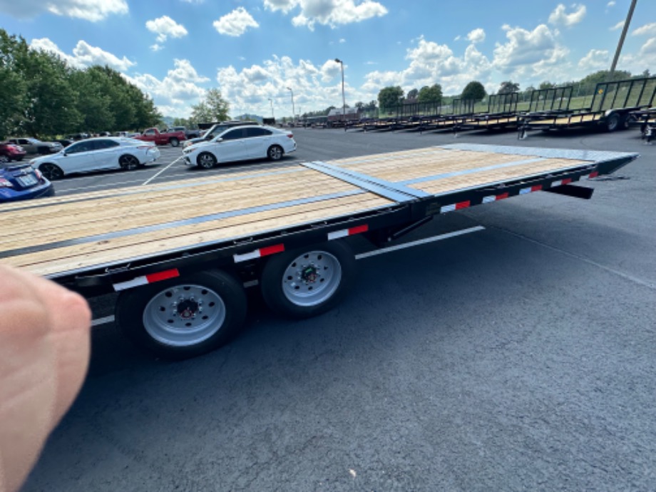 Hydraulic Dovetail Trailer 8k axles 25+10 For Sale Best Equipment Trailer 