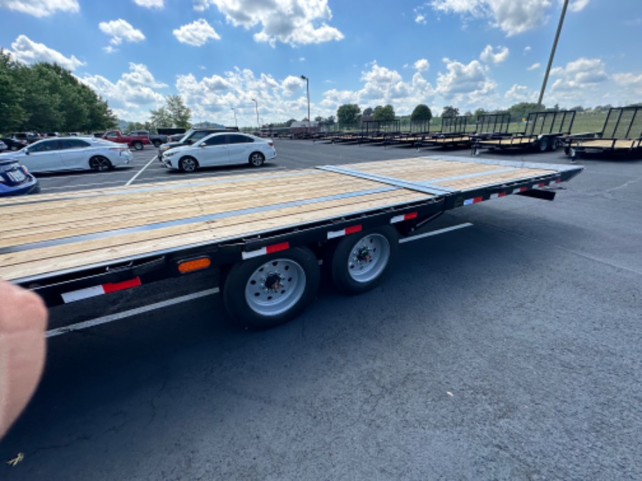 Hydraulic Dovetail Trailer 8k axles 25+10 For Sale Best Equipment Trailer 