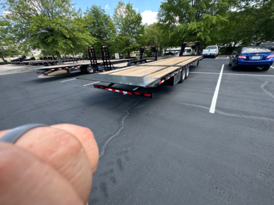 Hydraulic Dovetail Trailer 8k axles 25+10 For Sale Best Equipment Trailer 