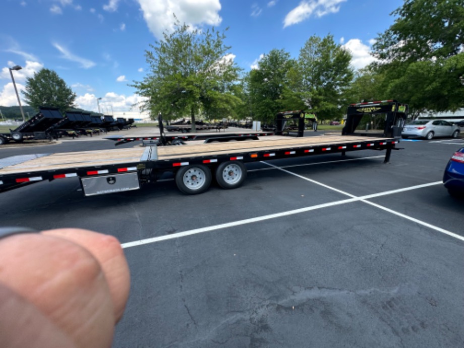 Hydraulic Dovetail Trailer 8k axles 25+10 For Sale Best Equipment Trailer 