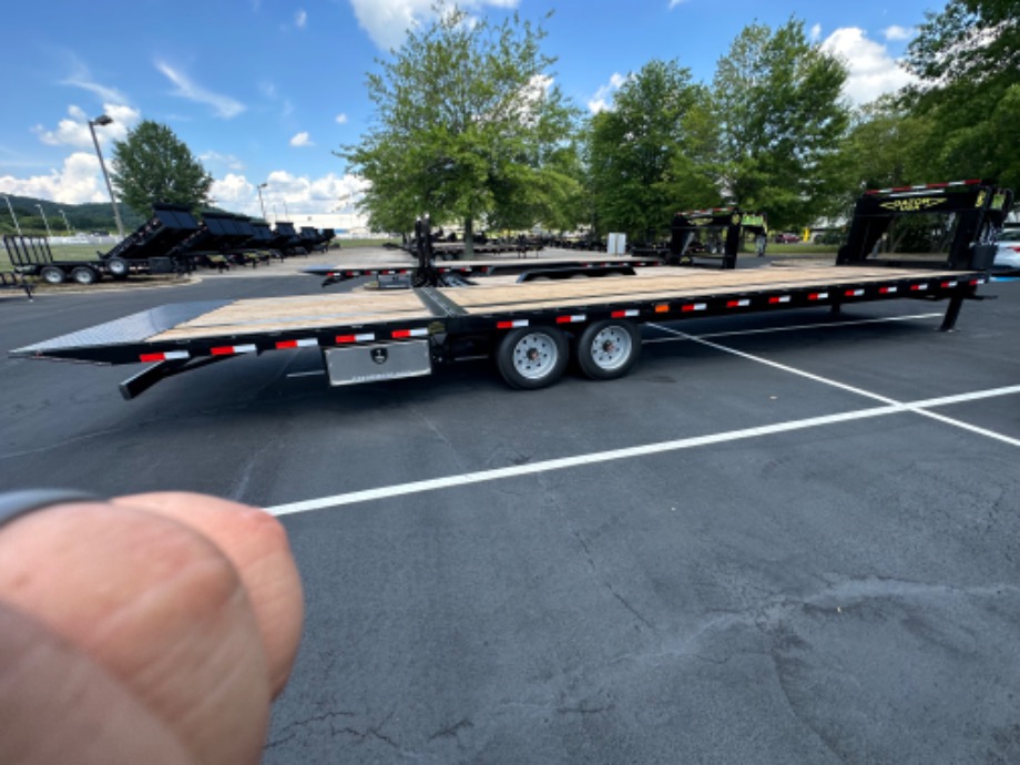 Hydraulic Dovetail Trailer 8k axles 25+10 For Sale Best Equipment Trailer 